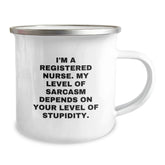 Funny Gifts for Registered Nurses, Camping Mugs with Sarcasm Quote, Christmas Unique Presents from Friends to Family Members - Image 2